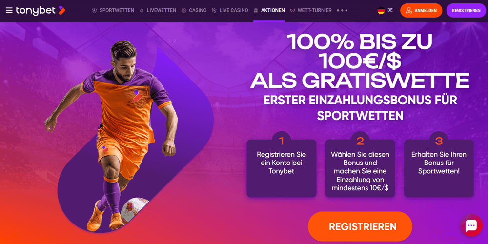 TonyBet Willkomensbonus